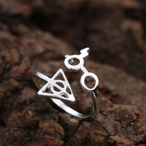 Wizard adjustable silver ring